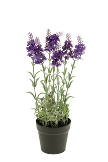 Emerald Kunstplant Lavendel 28cm donkerblauw in pot