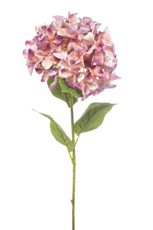 Emerald Kunstbloem Hortensia XL peach/paars 90cm