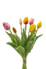 Emerald Kunstbloem Tulp Bundel 40cm Roze/geel