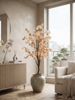 Emerald Kunstboom Kersenbloesem 135cm peach