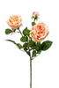 Emerald Kunstbloem Roos x3 58cm peach/roze